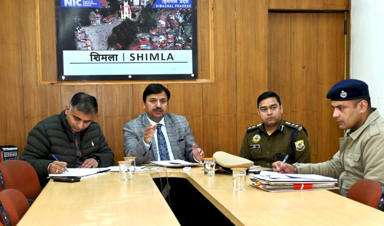 उपायुक्त की अध्यक्षता में जिला स्तरीय मासिक एनकॉर्ड बैठक आयोजित