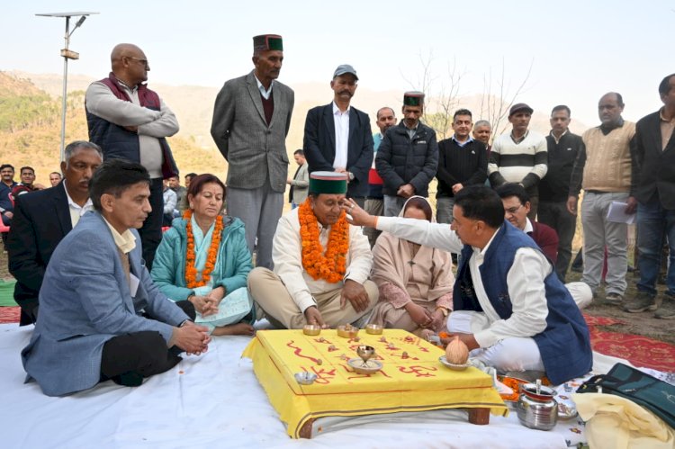 जगत सिंह नेगी ने बागथन में 1 करोड़ 25 लाख से बनने वाले जैव नियंत्रण प्रयोगशाला का किया शिलान्यास