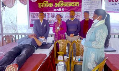 जिला रेड क्रॉस सोसाइटी, शिमला द्वारा शहीद दिवस पर रक्तदान शिविर का आयोजन