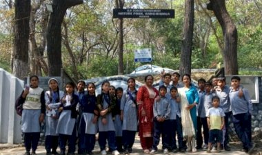 नाहन: राजकीय उच्च विद्यालय देवका के प्री-वोकेशनल  विद्यार्थियों नेचर पार्क किया भ्रमण..