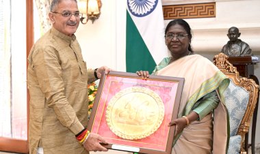 राज्यपाल कविन्द्र गुप्ता ने राष्ट्रपति द्रौपदी मुर्मु से भेंट की