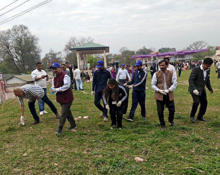 शाहपुर में राज्य स्तरीय स्वच्छता अभियान, विद्यार्थियों के साथ श्रमदान कर दिया स्वच्छता का संदेश