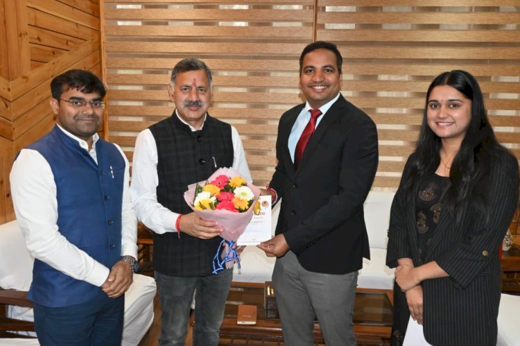 राज्य स्तरीय नलवाड़ी मेला में शामिल होने के लिए मंत्री राजेश धर्माणी को किया आमंत्रित