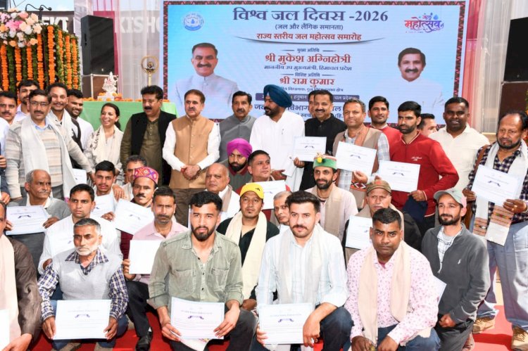 सभी को शुद्ध पेयजल व हर खेत तक सिंचाई योग्य जल पहुंचाना प्रदेश सरकार की प्राथमिकता - मुकेश अग्निहोत्री