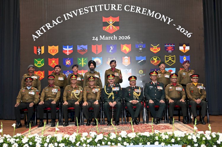 आर्मी ट्रेनिंग कमांड अलंकरण समारोह – 2026 डैन्फे ऑडिटोरियम में आयोजित
