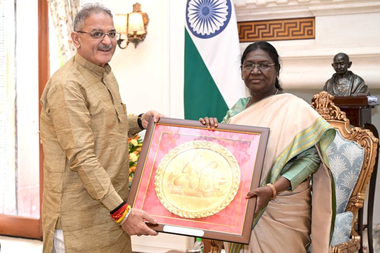 राज्यपाल कविन्द्र गुप्ता ने राष्ट्रपति द्रौपदी मुर्मु से भेंट की