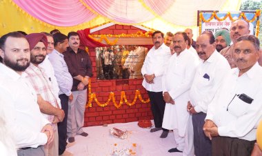 उप मुख्यमंत्री ने बालीवाल में 1.34 करोड़ से निर्मित होने वाले प्राथमिक स्वास्थ्य केंद्र का किया शिलान्यास