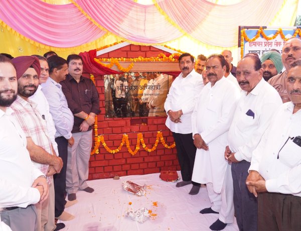 उप मुख्यमंत्री ने बालीवाल में 1.34 करोड़ से निर्मित होने वाले प्राथमिक स्वास्थ्य केंद्र का किया शिलान्यास