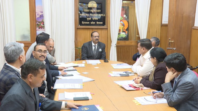 मुख्य सचिव ने की राज्य स्तरीय हिमाचल दिवस समारोह की तैयारियों की समीक्षा