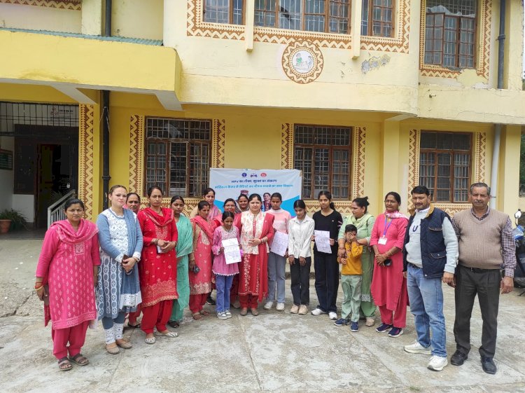 हमीरपुर में 187 लड़कियों ने लगवाए एचपीवी के टीके