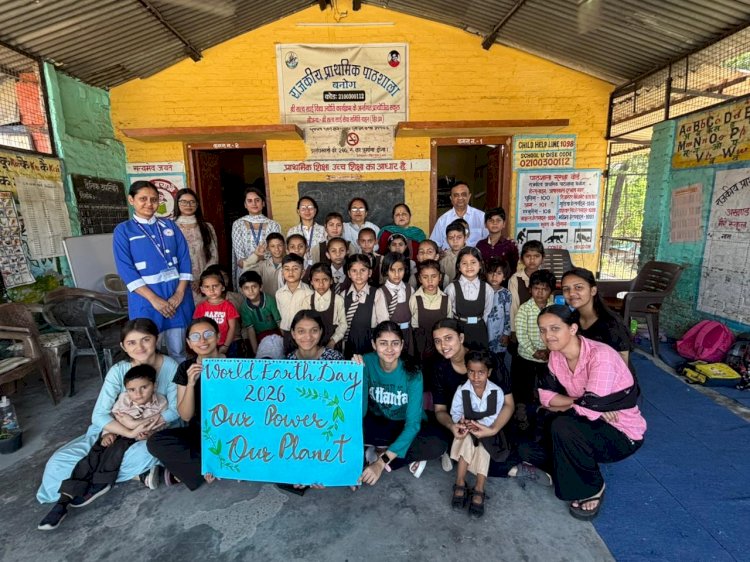 नाहन: माता पद्मावती कॉलेज में मनाया Earth Day, पर्यावरण संरक्षण का दिया सन्देश..