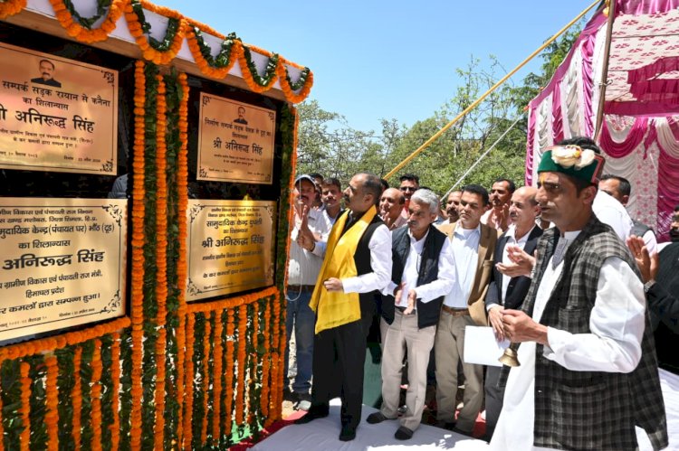 ग्रामीण विकास मंत्री ने दुधली में 5.68 करोड़ की 4 परियोजनाओं के किए शिलान्यास