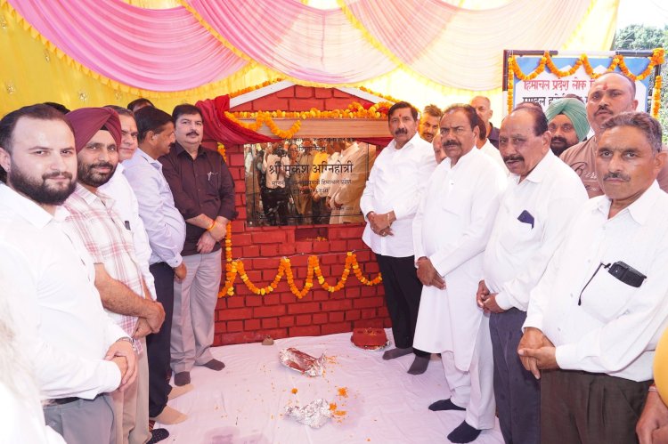 उप मुख्यमंत्री ने बालीवाल में 1.34 करोड़ से निर्मित होने वाले प्राथमिक स्वास्थ्य केंद्र का किया शिलान्यास