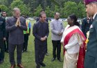 राष्ट्रपति को दिया गया गरिमामय विदाई समारोह
