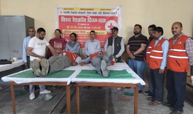 विश्व रेड क्रॉस दिवस पर गोहर में रक्तदान शिविर आयोजित, 28 यूनिट रक्त एकत्रित