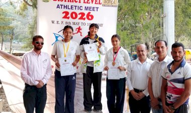 तीन दिवसीय जिला स्तरीय एथलेटिक्स प्रतियोगिता का समापन