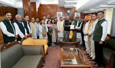 राज्यपाल से मिला भाजपा प्रतिनिधिमंडल ..नियमों को तोड़-मरोड़ कर नगर निकाय चुनाव हाईजैक करने की कोशिश कर रही कांग्रेस सरकार : डॉ. राजीव बिंदल
