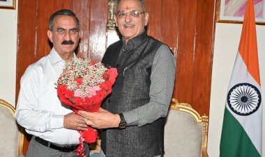 मुख्यमंत्री ने राज्यपाल से शिष्टाचार भेंट की