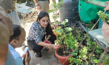 प्रगतिशील किसान के घर एवं खेतों में पहुंची डीसी गंधर्वा राठौड़