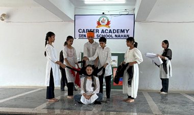 करियर अकादमी में नुक्कड़ नाटक से गूंजा तंबाकू मुक्त समाज का संदेश, विद्यार्थियोंनेकियाजनजागरण