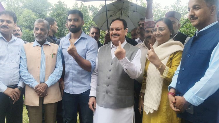 मतदान लोकतंत्र की सबसे बड़ी ताकत, हर नागरिक को इसका प्रयोग करना चाहिए : जे.पी. नड्डा
