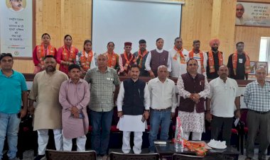 नाहन :10 भाजपा समर्थित बीडीसी सदस्यों का स्वागत-अभिनन्दन कार्यक्रम आयोजित