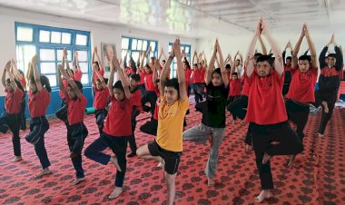 नाहन :नौहराधार विद्यालय ने हर्षोल्लास से मनाया अंतर्राष्ट्रीय योग दिवस
