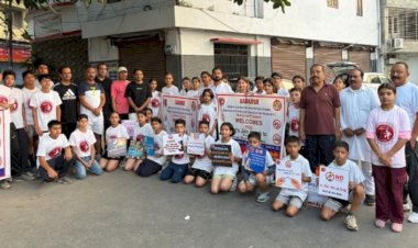 नाहन : विश्व नशा निषेध दिवस पर आदर्श संस्था द्वारा नशा जागरूकता रैली का आयोजन