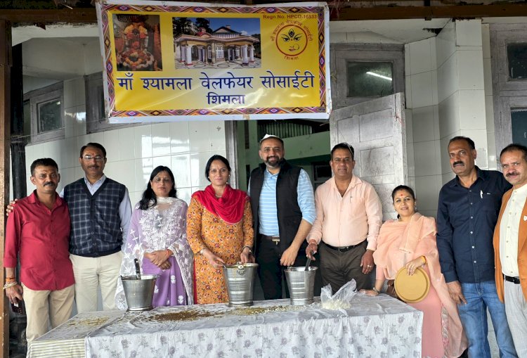 माँ श्यामला वेलफेयर सोसाइटी द्वारा कालीबाड़ी मंदिर में आयोजित हुआ विशाल भंडारा