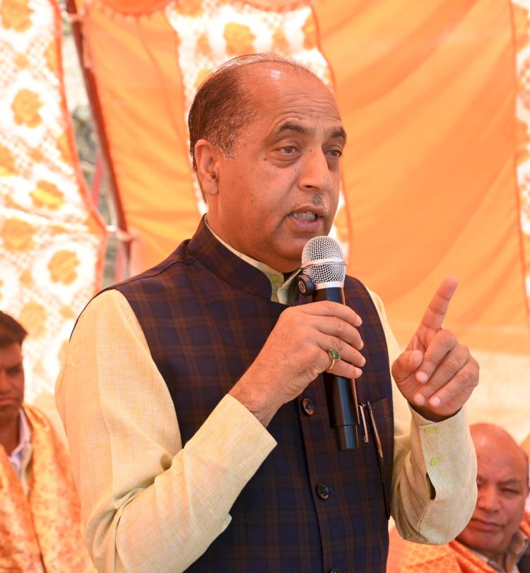 300 यूनिट फ्री बिजली के गारंटी देकर सत्ता में  आई सुक्खू सरकार प्रदेशवासियों को दे रही बिजली  के झटके : जयराम ठाकुर