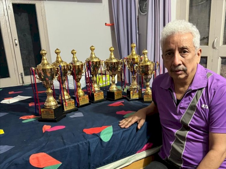 नाहन: ऑल इंडिया टेबल टेनिस टूर्नामेंट में,72 वर्षीय डॉ पीटर डिसूजा बने चैंपियन ,7 वर्गों में मारी बाजी