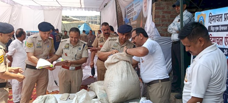 नाहन: पुलिस ने नष्ट किए ₹54,26,600 के नशीले पदार्थ. एसपी
