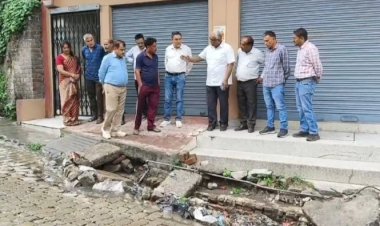 नाहन : शिकायत के बाद NH का निरीक्षण करने मौके पर पहुंचे अधिकारी, सड़कों पर सीवरेज पानी बहने से लोगो को कई सालों से समस्या,