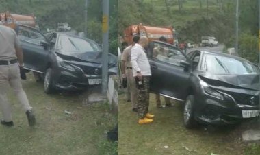 नाहन: पुलिस कर्मियों की कार हुई अनियंत्रित,टक्कर से पैराफिट पर बैठी महिला की मौत, मामला दर्ज..