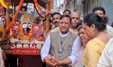 नाहन : भगवान श्री जगन्नाथ जी की रथ यात्रा हमारी सनातन संस्कृति, आस्था और सामाजिक समरसता का जीवंत प्रतीक : बिंदल