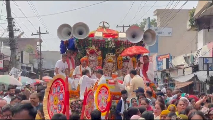 नाहन :गुरु नगरी पांवटा साहिब में निकली भगवान जगन्नाथ रथ यात्रा, भगवान जगन्नाथ के जयकारों से गूंजा शहर,